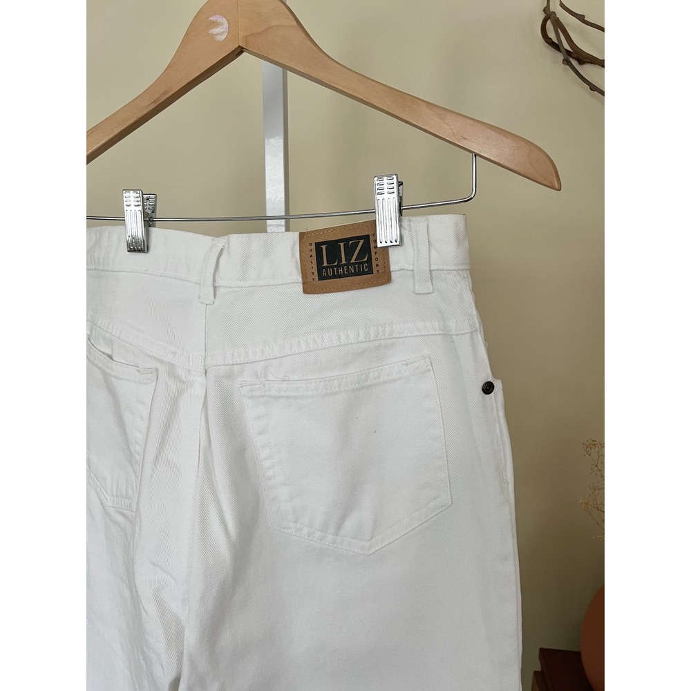 Vintage 90s Liz Claiborne White Mom Jeans - Picture 4 of 5